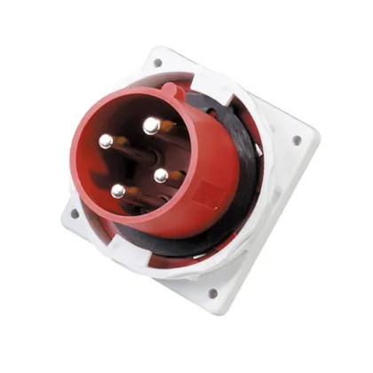 IP67 Industrial Panel Mounted Power Plug Concealed Plug