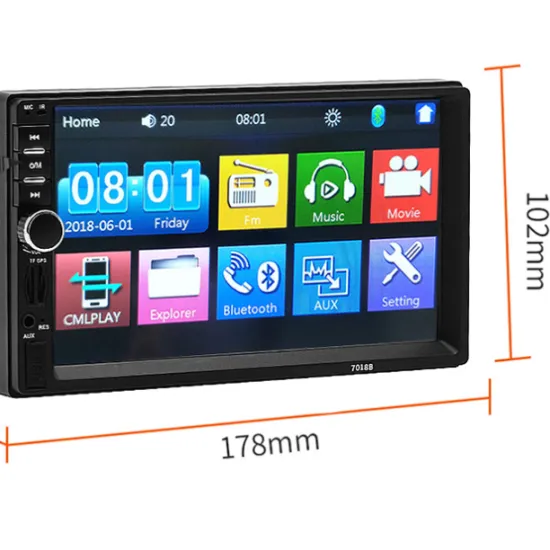 Universal 2DIN 1DIN Car Radio with 7862 9863 2K QLED Screen 2000*1200 Resolution for Toyota Kia Hyundai
