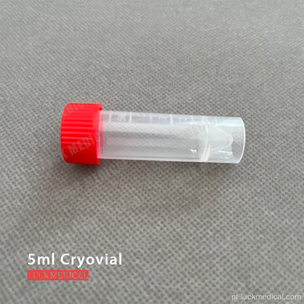 Produto de laboratório Cryovial 5ml FDA