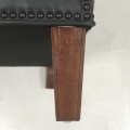 Single leather sofa solid color