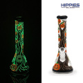 Glow In Dark Glass Thick Bottom Beaker Bong