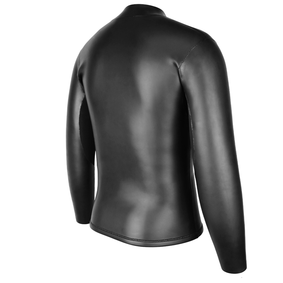 Seaskin Mens Front Zip Long Sleeve Jacket Wetsuit