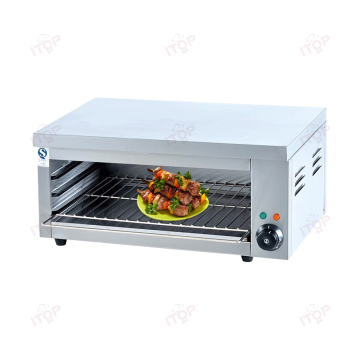 Professional Table Top Stainless Steel Salamander Grill with 2 Burners
