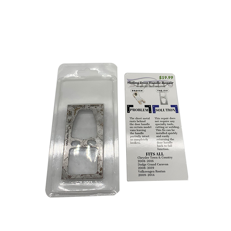 Clear cavity thermoformed blister cards clamshell