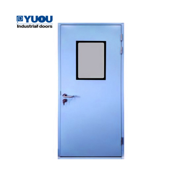 GMP Laboratory Pharmaceutical Hospital Aluminum Frame Single Airtight Clean Room Door