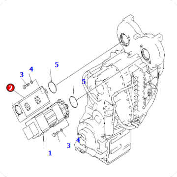 Wheel loader WA480-5W gear pump 705-51-30590