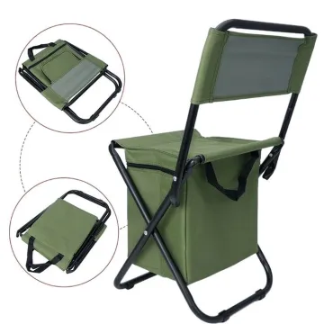 Custom Logo Cheap Beach Camping Chair with Storage