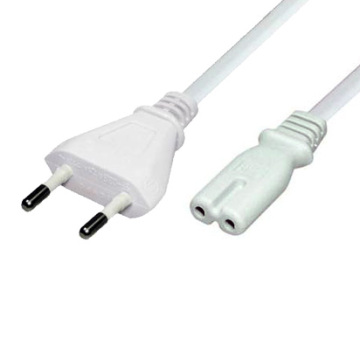Custom Length EU female power cord with IEC C7 end