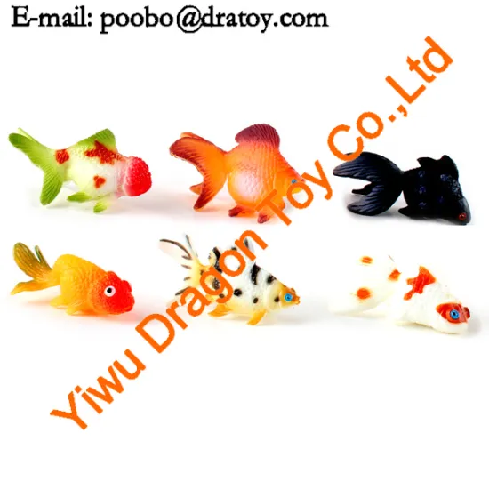 Small plastic goldfish toys