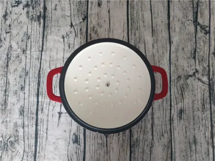 Enamel cast iron cooking pot