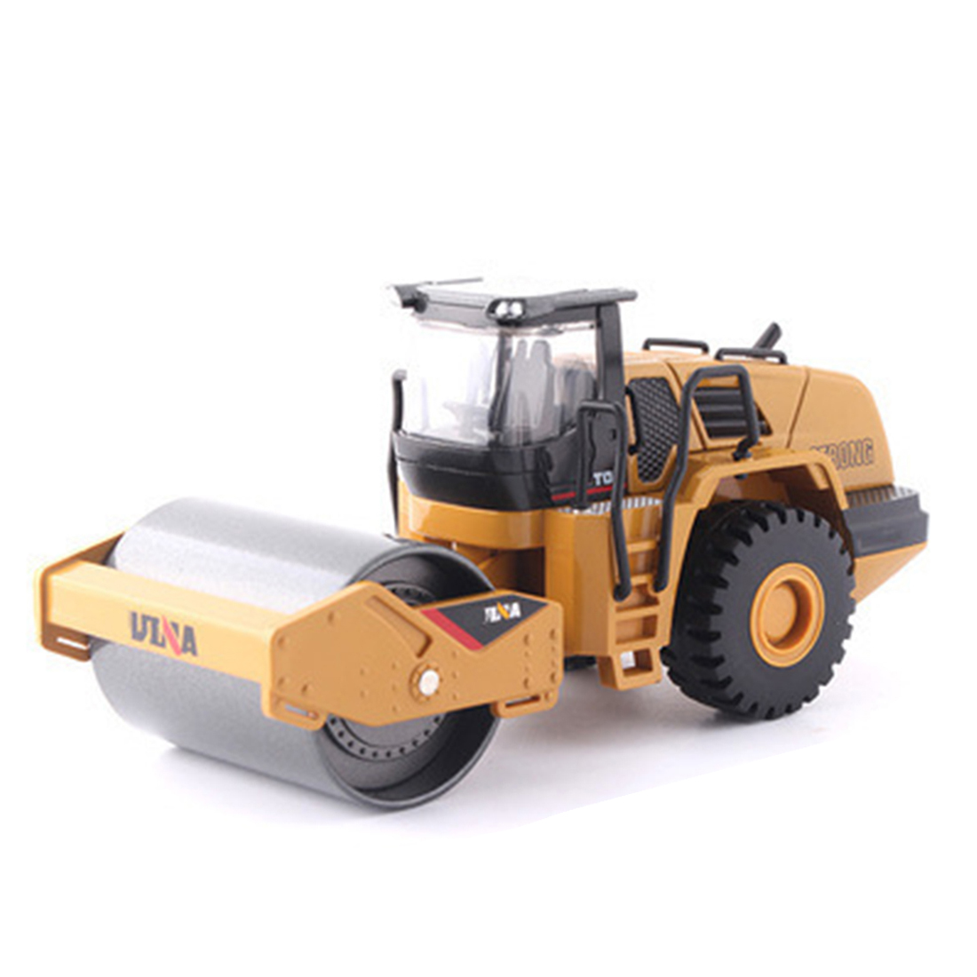 1:50 Road Roller Alloy Engineering Car Simulation Roller Model Toy For Home Decor Boys Birthdaty Gifts - Static Model