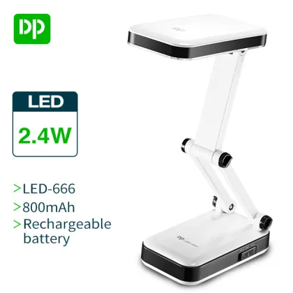 LED Desk Lamp Dimmable Reading Lamp Rechargeable