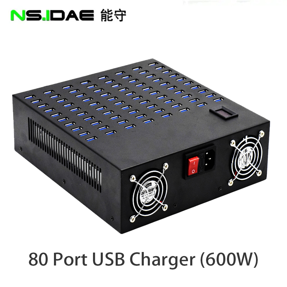 600W 80 portas carregador USB