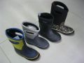 Yüksek kaliteli lastik yağmur botları ayakkabılar çocuklar için küçük moq