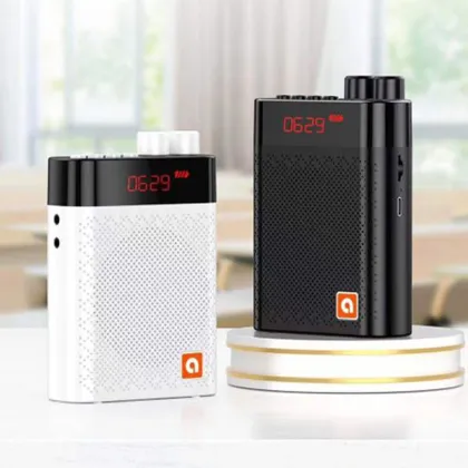 Portable Tour Guide Loudspeaker with Wired Microphone for Voice Amplification