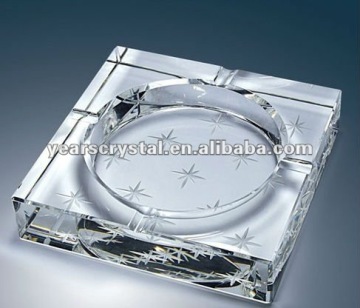 star carved crystal ashtray /tobacco cigar/smoking craft ashtray useful(R-0991