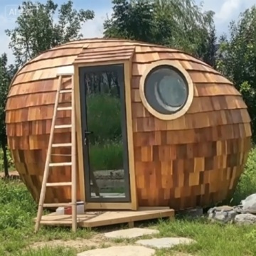 Custom-Designed Round Wood Dwelling for Modern Living