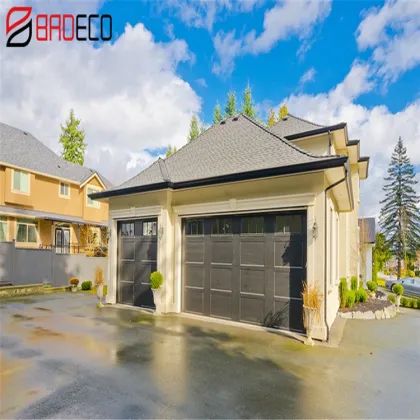 European standard wood grain garage door prices