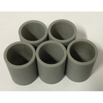 High thermal conductivity aluminum nitride crucibles