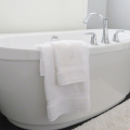 Basics 100% Cotton Plain White Thick Bath Towel