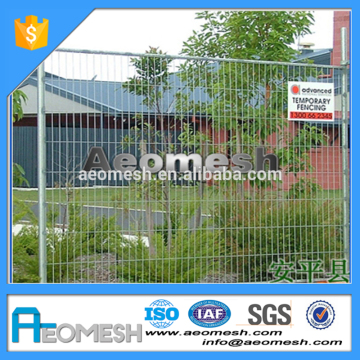 galvanized perimeter building fence