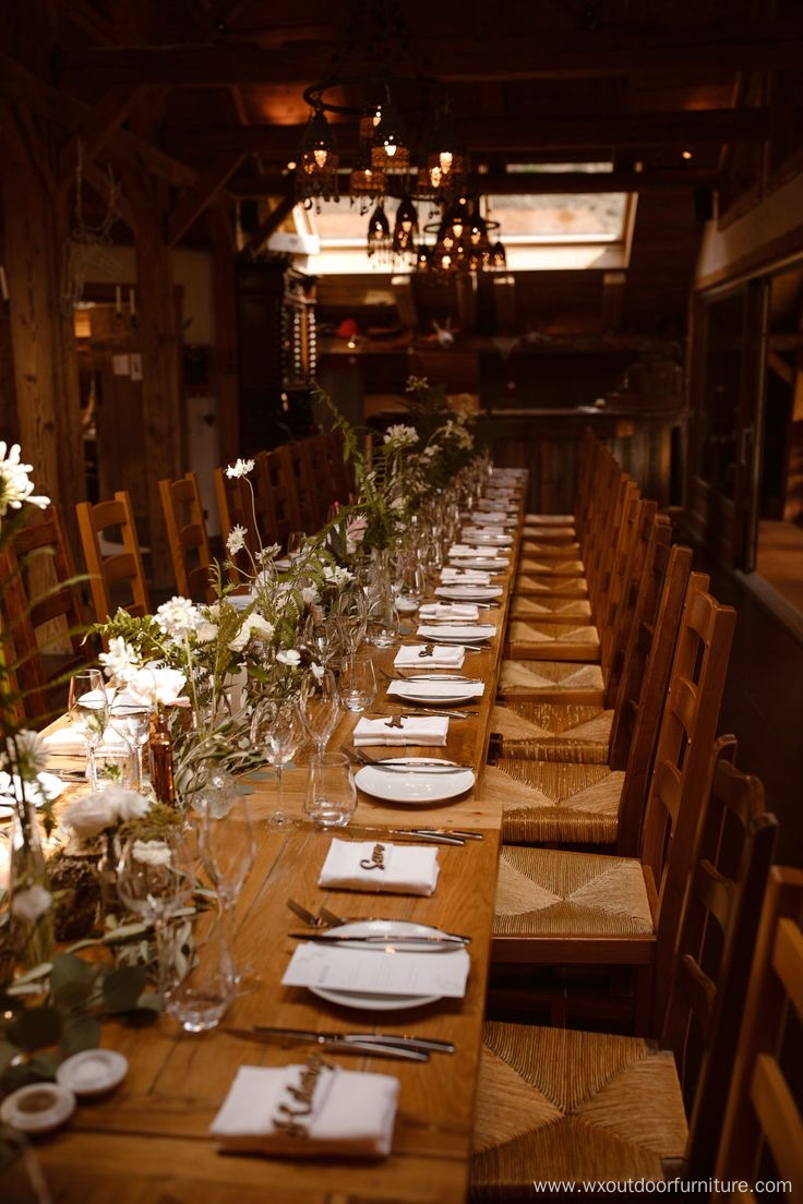 solid wood new style minimalism customized hotel restaurant household Folding banquet wedding outdoor tables