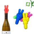 Grosir Silicone Wine Bottle Stopper Desain Jari Kustom