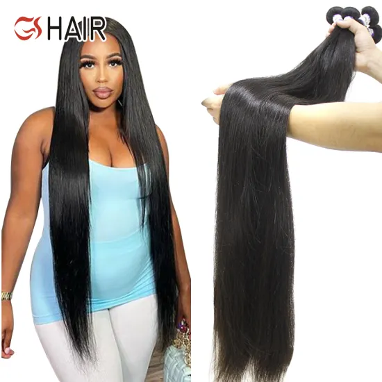 Cheap Factory Price GS 8"-40" Silky Straight Brazilian Virgin Remy Human Hair Bundles