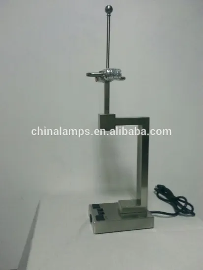 Trending hot products home goods table lamps brushed nickel shadeless table lamps for hotel bedhead lighting supply UL