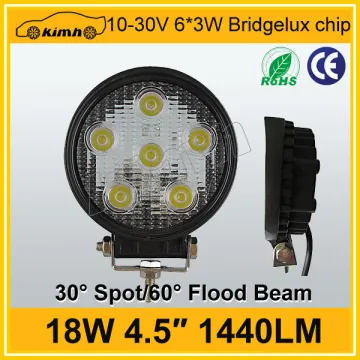 Hotsale CE,ROHS Certification led truck work lights 18w