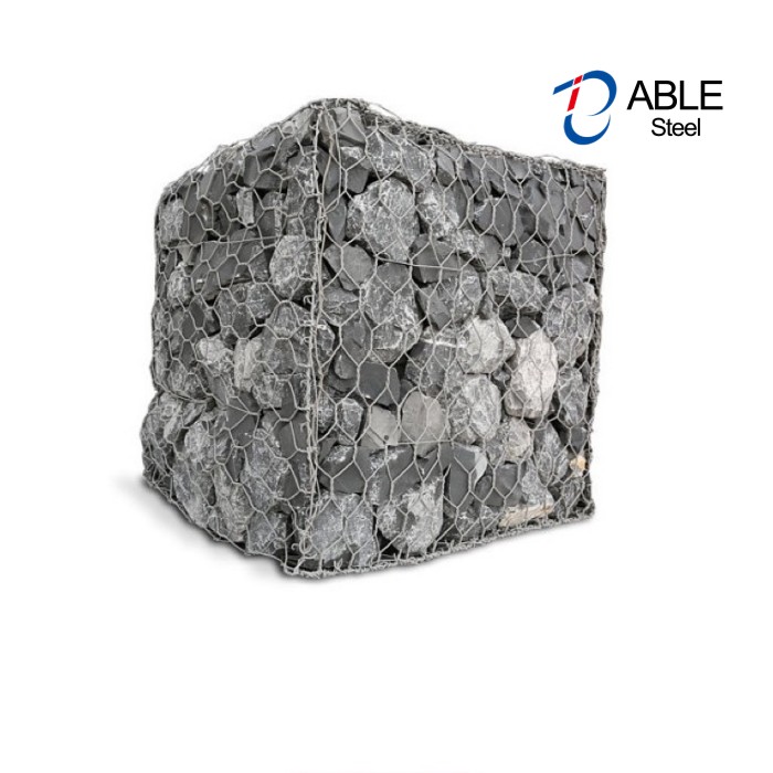 Zinc-5% aluminum steel wire 8×10 hexagonal gabion