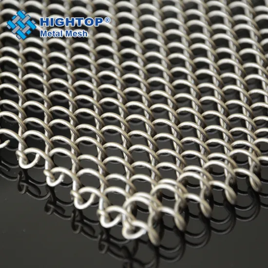 Decorative Wire Mesh Drapery: Architectural Coils for Interior Curtains