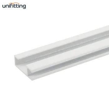 White Ceiling Mounted Rail System for Aluminum Picture Hanging - T100-WT-2M