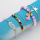 Wave Bracelet Set Mountain Daisy Flower Heart Pearl Waterproof Wax Coated Braided Rope Friendship Bohemian Handmade Bracelet