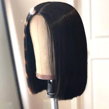 Peruvian Natural Human Hair Wigs Short Bob Cut Straight Virgin Single Donor Raw Human Hair Peruvian 13x4 Lace Frontal Bob Wig