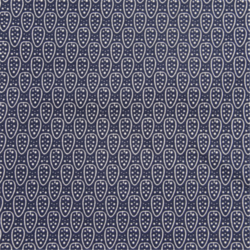 Elastisk tryckt poplin av bomull med retrostil