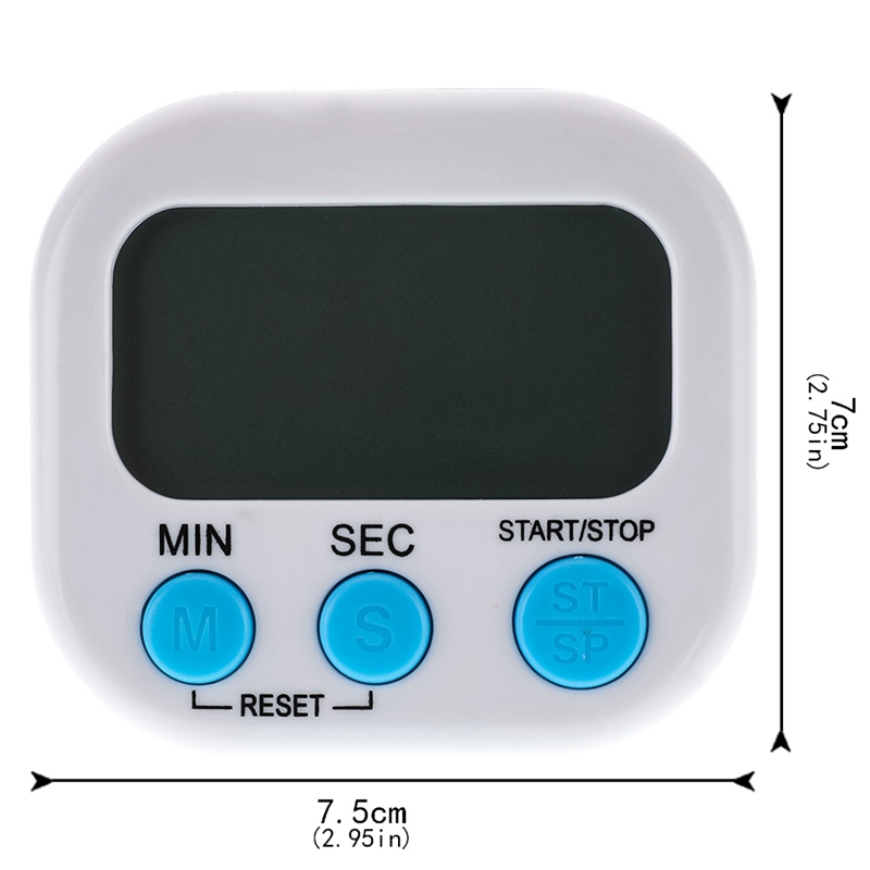 1pc Magnetic LCD Digital Timer Countdown Timer Alarm with Stand Kitchen Timer for Cooking Baking Timer Sports Games Alarm Clock