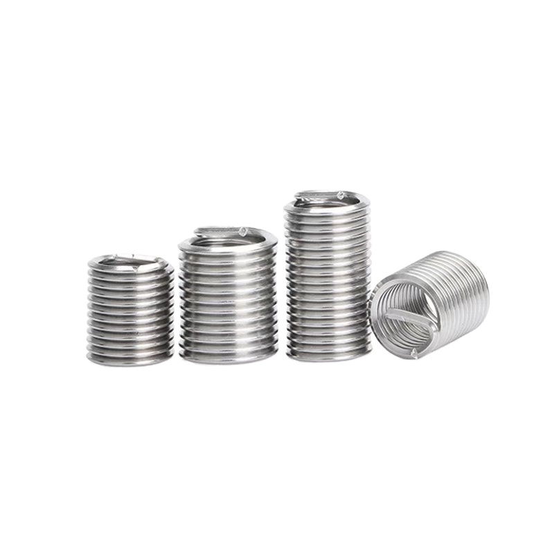 Free-Running Stainless Steel Thread Inserts High Corrosion Fasteners M2 and M5 with Convenient Thread Sizes