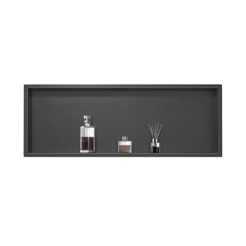 Black Green Lit Stainless Steel 12x12 White Bathroom Recessed Triple Shelves Uni Insert Shower Niche