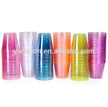 party mini wine glass plastic disposable color small shot wine glass