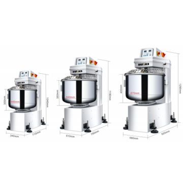 Professional 25kg Capacity Flour Spiral Mixer: High-Quality Bakery Equipment for Bread and Pizza Making