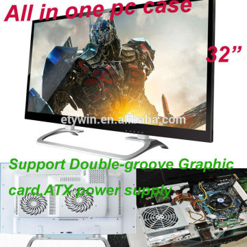 32 inch all in one pc desktop computer built in all in one pc case without computer parts