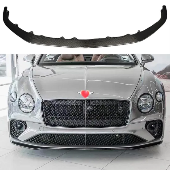 Carbon Fiber Front Bumper Lip Spoiler Splitters for Bentley Continental G W12 2018-2021 Bumper Guard