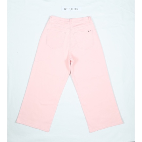 Pink Ladies Casual Shorts Jeans