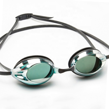 Adult Silicone Anti-Fog Racing Competition Swimming Goggles with Custom Logo