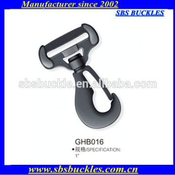 SBS black strong 1 inch single-swiveled hooks plastic buckles GHB016