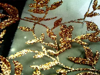 Polyester Pentagram Glitter mesh Tulle Dress