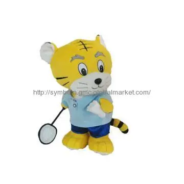 Sports Tiger Toy Badminton Tiger Toy