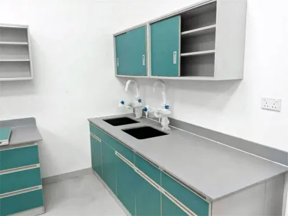 Creative Wood Working Bench for Chemical Labs - Floor Mounted Structure