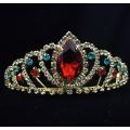 Gran Tiaras De Corona De Cumpleaños De Piedra Roja Para Niños